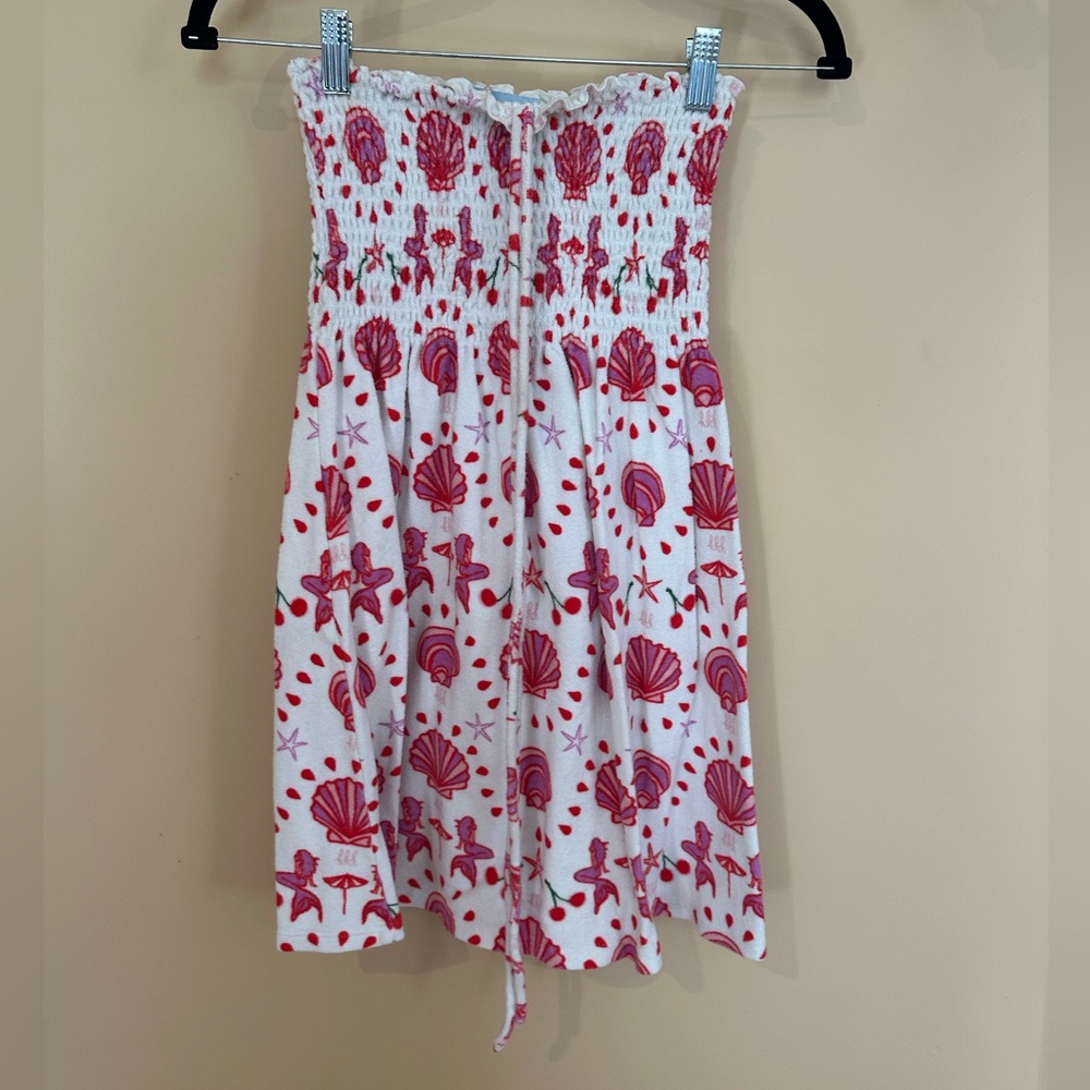 Hill House Roxie Pink Terry Cloth Dress/Cover Up in Pink Seashell Size XS